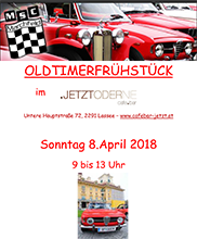 Oldtimerfrühstück am 15.10.2017 im Cafe Jetzt oder Nie - Lassee